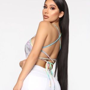 Tie Dye Bodysuit with strappy back